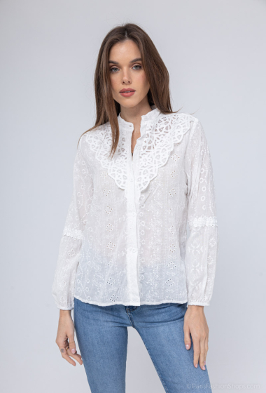 Grossiste LAJOLY - Chemise broderie anglaise