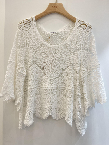 Wholesaler LAJOLY - Crochet top with sleeves