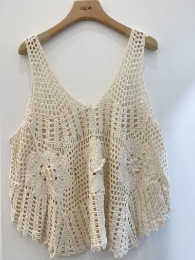 Wholesaler LAJOLY - Crochet top with straps