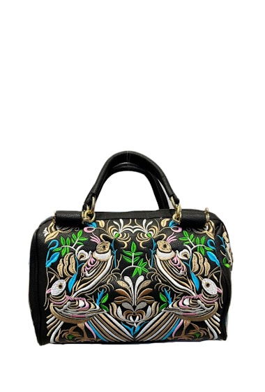 Wholesaler Lantadeli - Colorful birds embroidery handbag