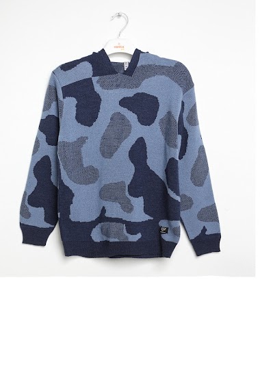 Wholesaler Lara Kids - Sweater with hood