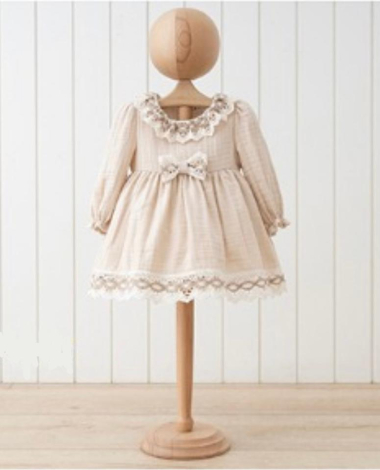 Großhändler Lara Kids - Kleid aus Baumwollgaze