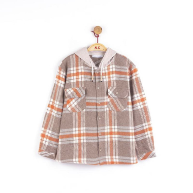 Wholesaler Lara Kids - buttoned hooded jacket
