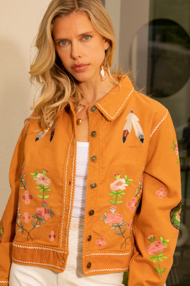 Wholesaler Last Queen - Jacket jacket with embroidery