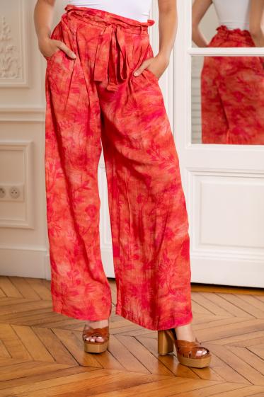 Wholesaler Last Queen - Flowing pants in shaded color