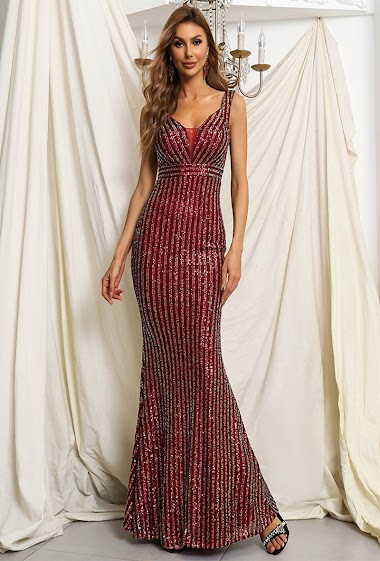 Sequined ball gown
