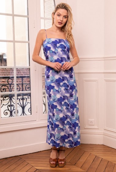 Wholesaler Last Queen - Printed dress with spaghetti straps