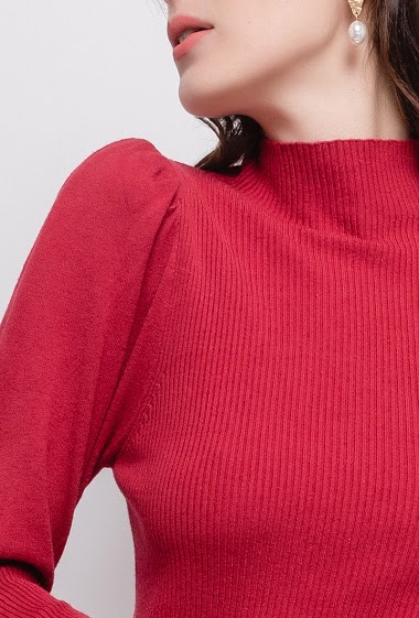 Wholesaler Laura & Laurent - Sweater with puff sleeves