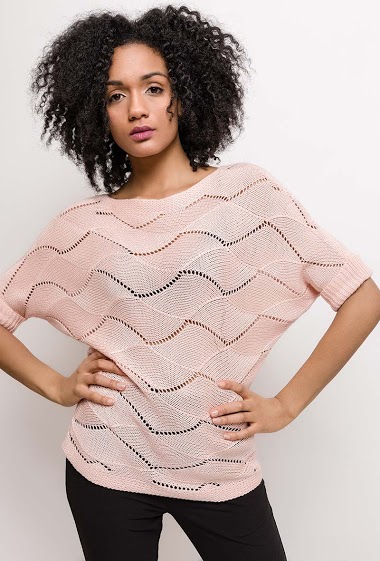 Wholesaler Laura & Laurent - Perforated sweater