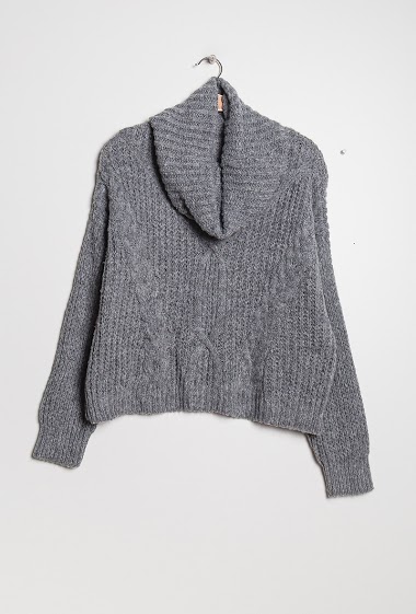 Wholesaler Laura & Laurent - Turtleneck cropped sweater