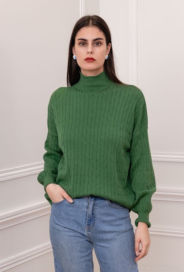 Großhändler Laura & Laurent - Cable knit sweater
