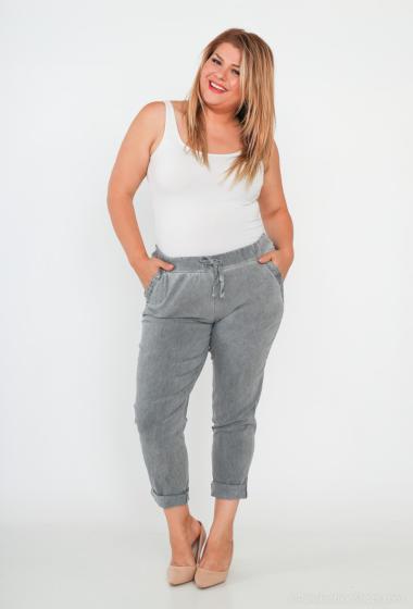 Grossiste LAURA PARIS (MKL) - Pantalon stretch avec liseré poches