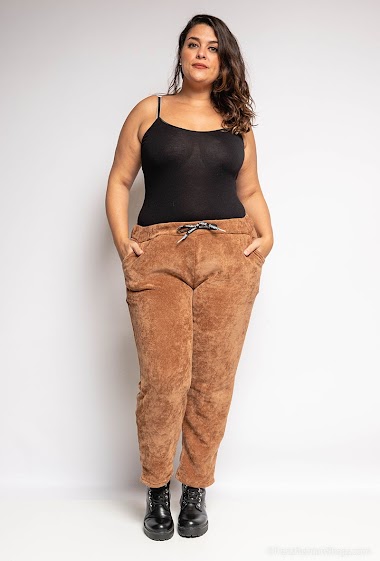 Wholesaler LAURA PARIS (MKL) - Soft corduroy jogging pants
