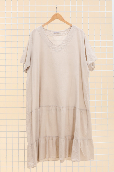 Wholesaler LAURA PARIS (MKL) - Cotton short sleeves dress