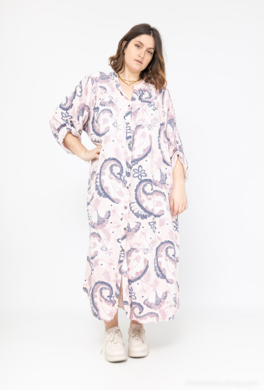 Wholesaler LAURA PARIS (MKL) - Long printed shirt/dress