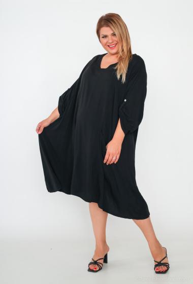 Wholesaler LAURA PARIS (MKL) - Oversize dress with one pocket