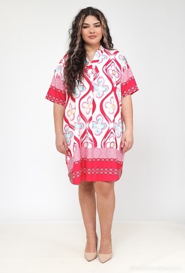 Wholesaler LAURA PARIS (MKL) - Printed fluid dress