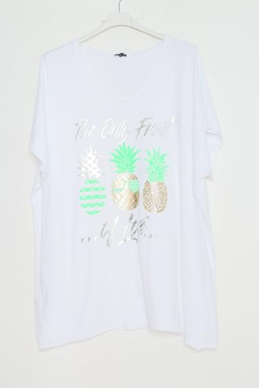 Großhändler LAURA PARIS (MKL) - T-Shirt mit Ananas-Print