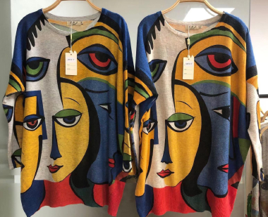Grossiste LAURIER - pull picasso