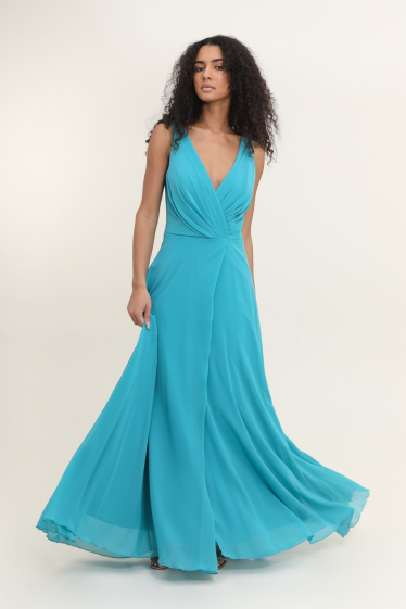 Wholesaler Lautinel - Evening dress with slit