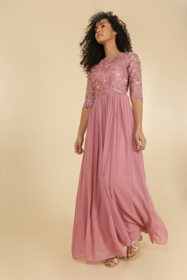 Wholesaler Lautinel - Long sleeve evening dress