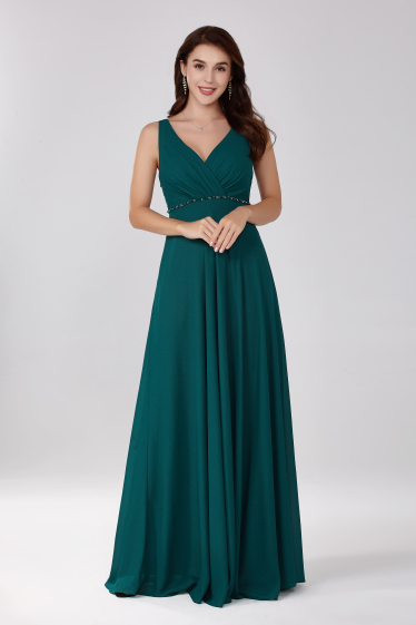 Wholesaler Lautinel - Evening dress with shiny fabrics