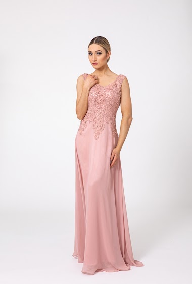 Wholesaler Lautinel - Lace evening dress