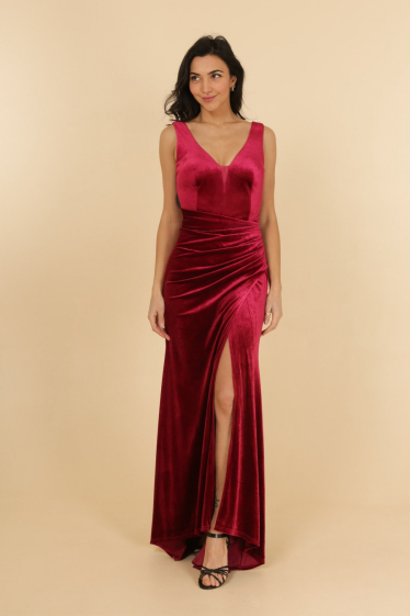 Wholesaler Lautinel - Velvet evening dress