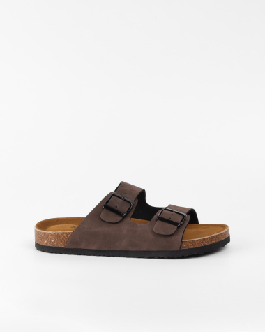 Wholesaler LBS collection - Men's mules with 2 buckles
