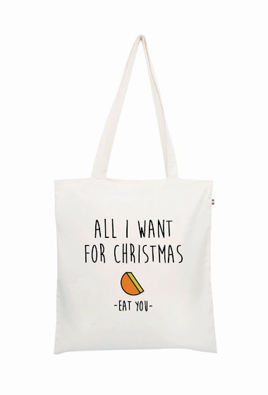 Wholesaler Le Tote-bag Français - All I want for chrtistmas