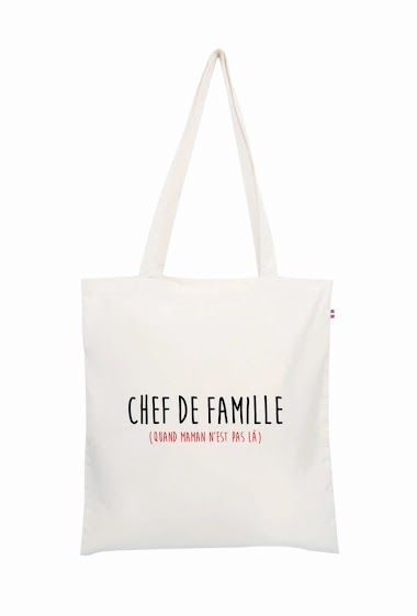 Wholesaler Le Tote-bag Français - Chef de famille