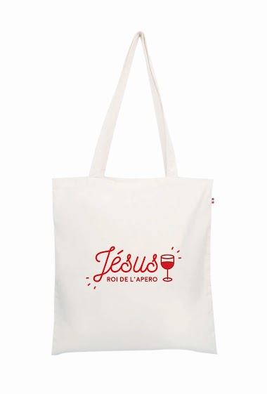 Grossiste Le Tote-bag Français - Jésus, roi de l'apéro
