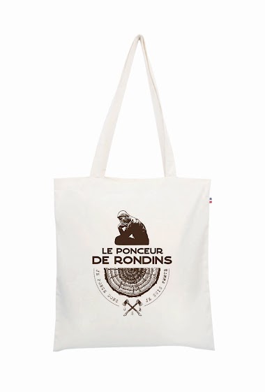 Großhändler Le Tote-bag Français - Le ponceur de rondins