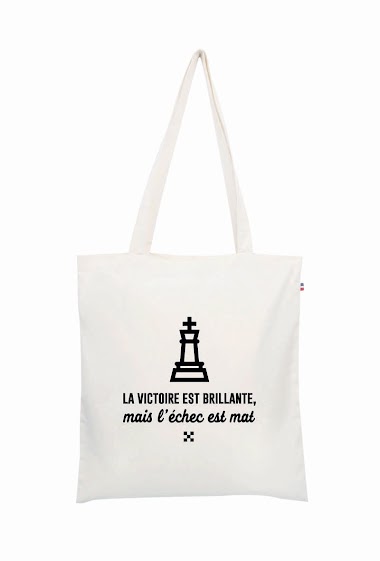 Wholesaler Le Tote-bag Français - L'échec est mat