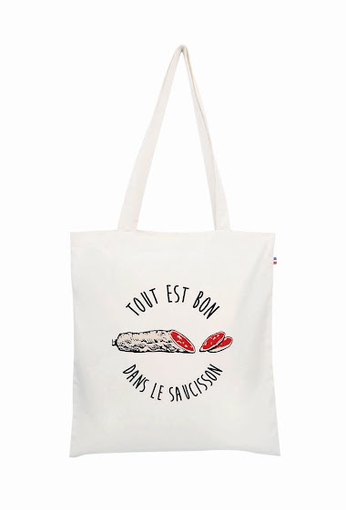Wholesaler Le Tote-bag Français - Tout est bon dans le saucisson