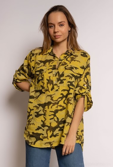 Wholesaler Léa & Luc - Shirt with camo print
