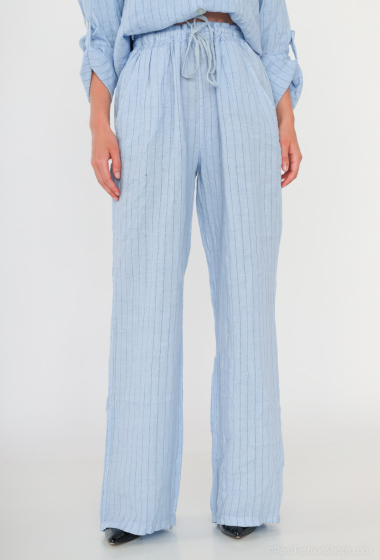 Wholesaler Léa & Luc - striped linen pants