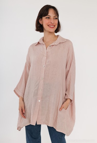 Wholesaler Léa & Luc - Long linen shirt