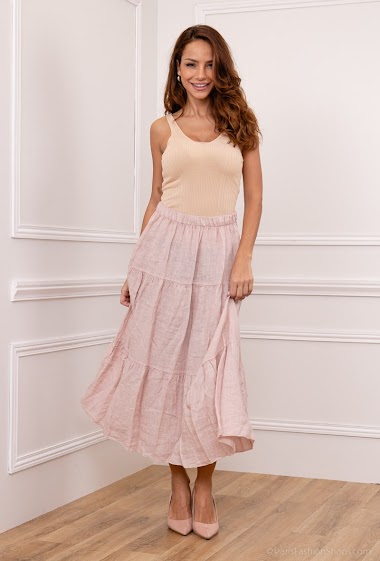 Wholesaler Léa & Luc - Linen maxi skirt