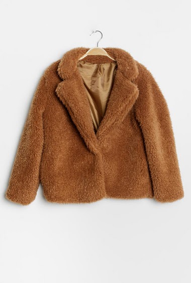 Großhändler Léa & Luc - Faux fur coat effect