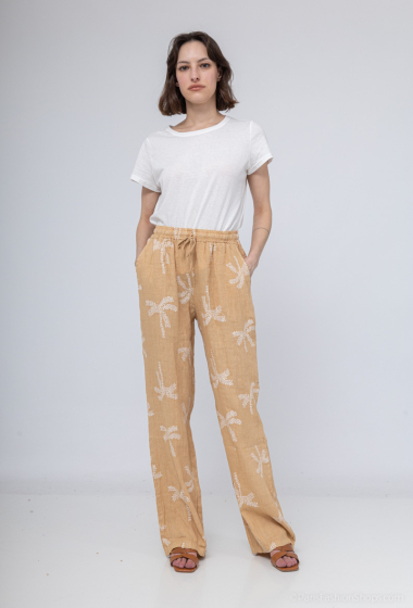 Wholesaler Léa & Luc - Patterned linen pants