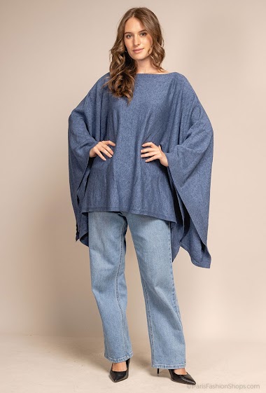 Wholesaler Léa & Luc - Poncho with buttons