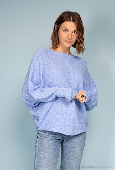 Wholesaler Léa & Luc - Batwing sleeved sweater