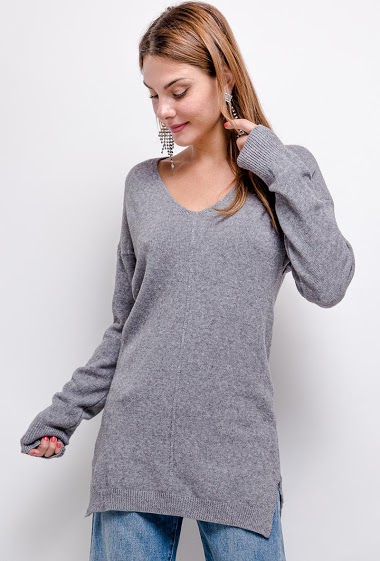 Großhändler Léa & Luc - Long knitted sweater