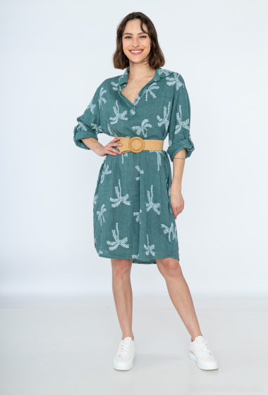 Wholesaler Léa & Luc - Printed linen dress