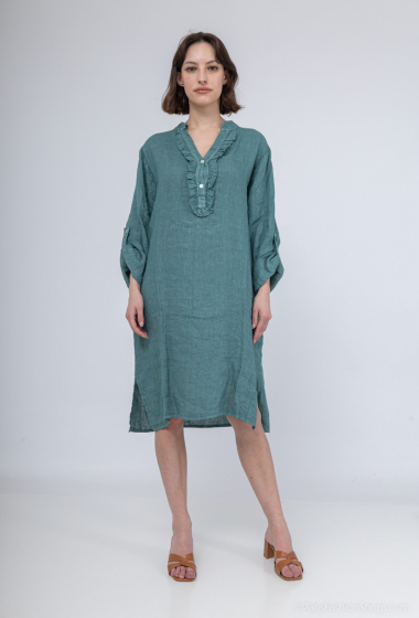 Wholesaler Léa & Luc - Mid-length linen dress