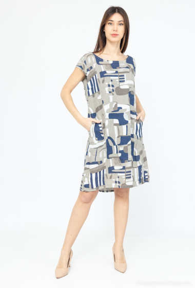 Wholesaler Léa & Luc - Printed linen dresses