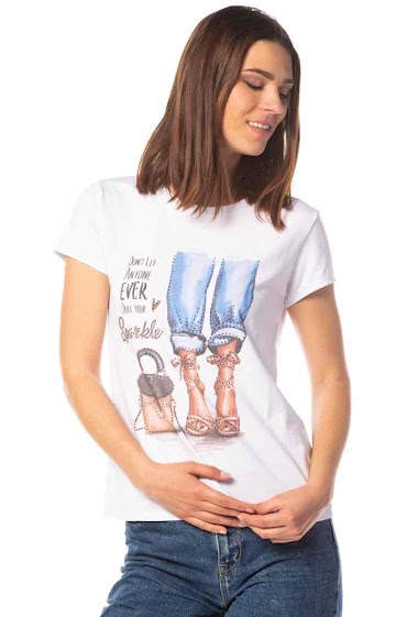 Grossiste Léa & Luc - T-shirt coton imprime