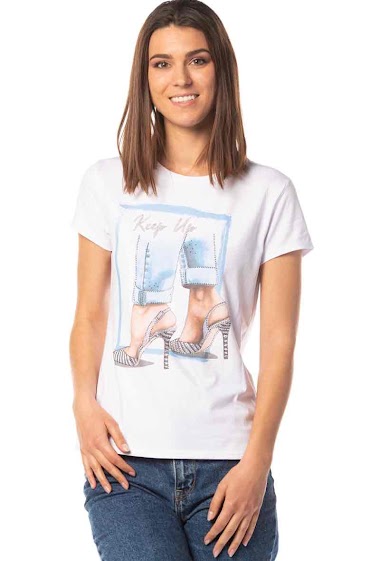 Großhändler Léa & Luc - Printed cotton T-shirt