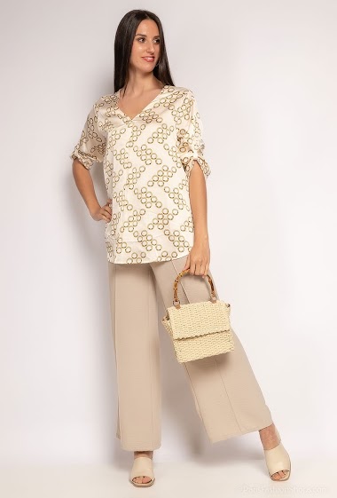 Großhändler Leana Mode - Chain print blouse